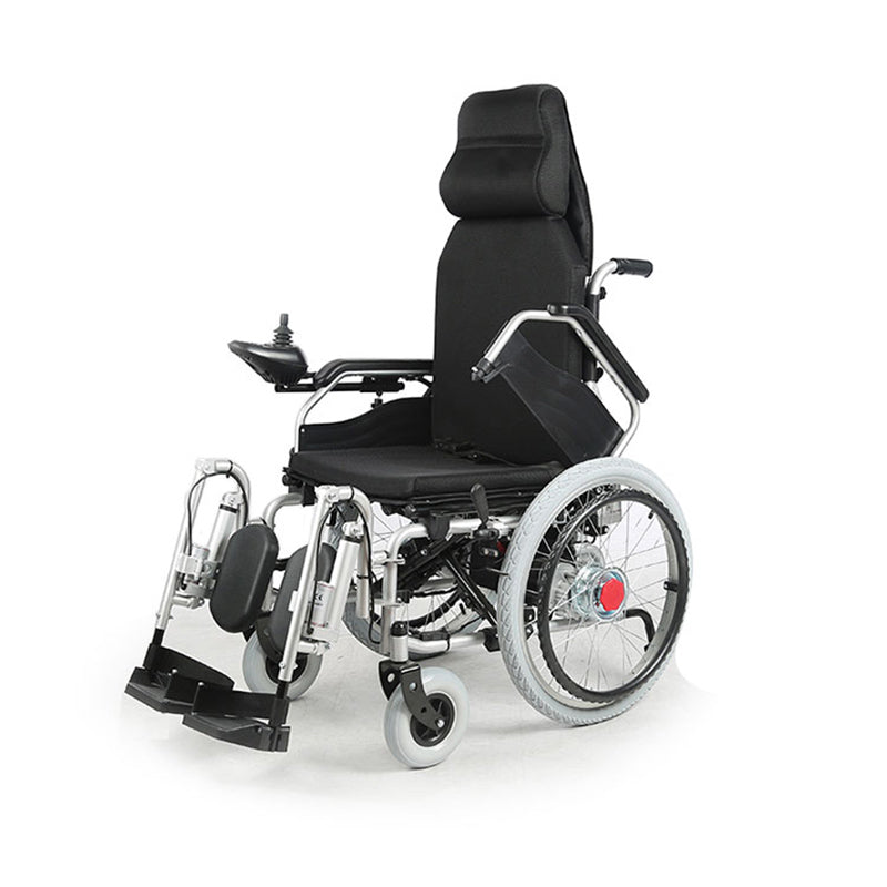 Fauteuil roulant électrique JRWD303U – Dossier haut, grandes roues & télécommande