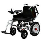 Fauteuil roulant électrique JRWD1601U – Dossier haut, roues 22″, batterie 12Ah / 20Ah