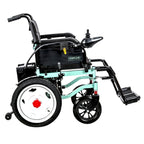 Fauteuil roulant électrique JRWD1601U – Dossier haut, roues 22″, batterie 12Ah / 20Ah