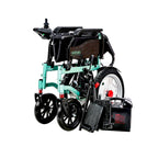 Fauteuil roulant électrique JRWD1601U – Dossier haut, roues 22″, batterie 12Ah / 20Ah